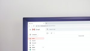 Gmail on Laptop Screen